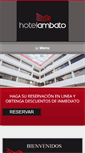Mobile Screenshot of hotelambato.com