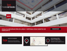 Tablet Screenshot of hotelambato.com